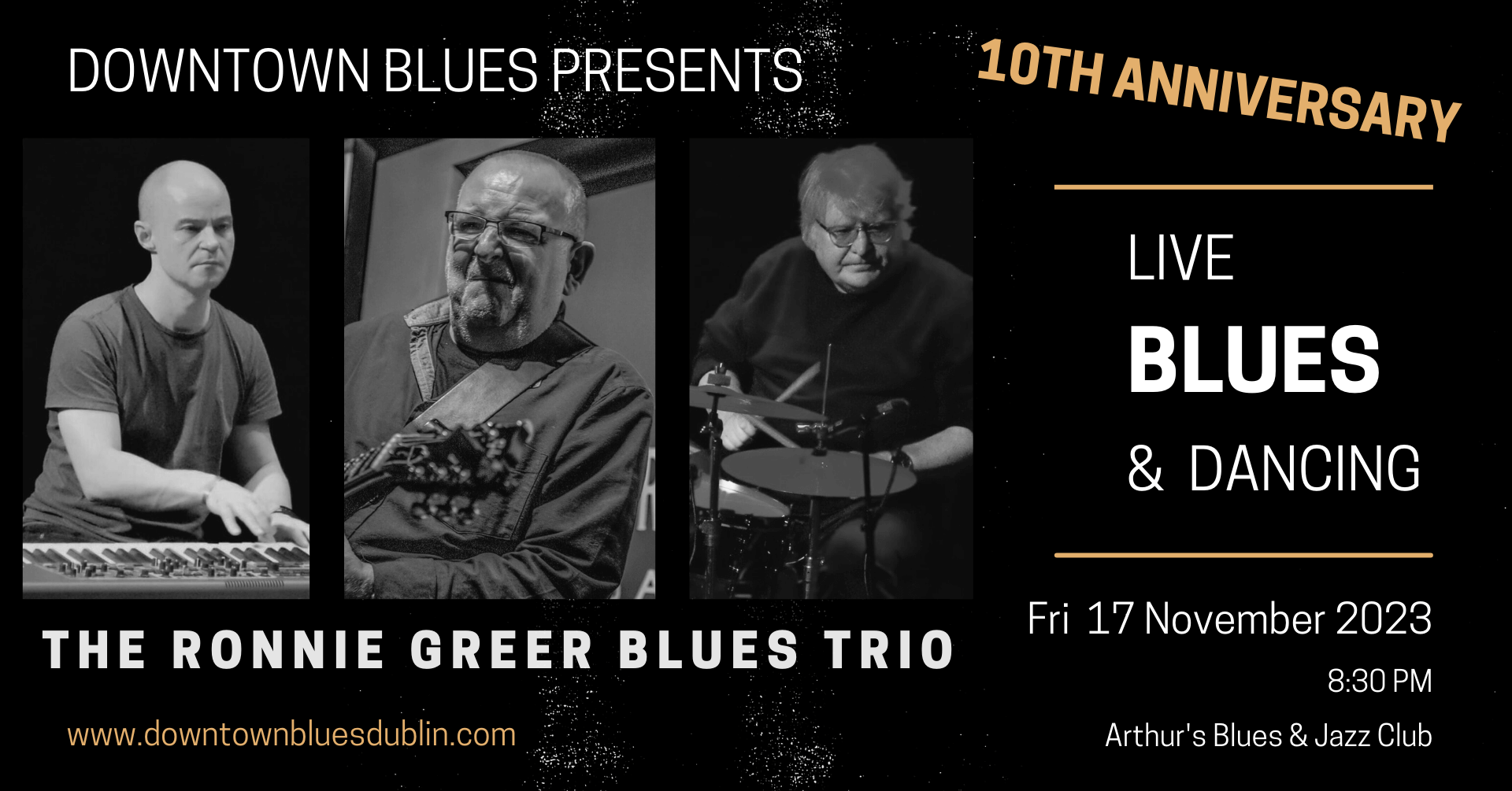 10th Anniversary of DTB with The Ronnie Greer Blues Trio